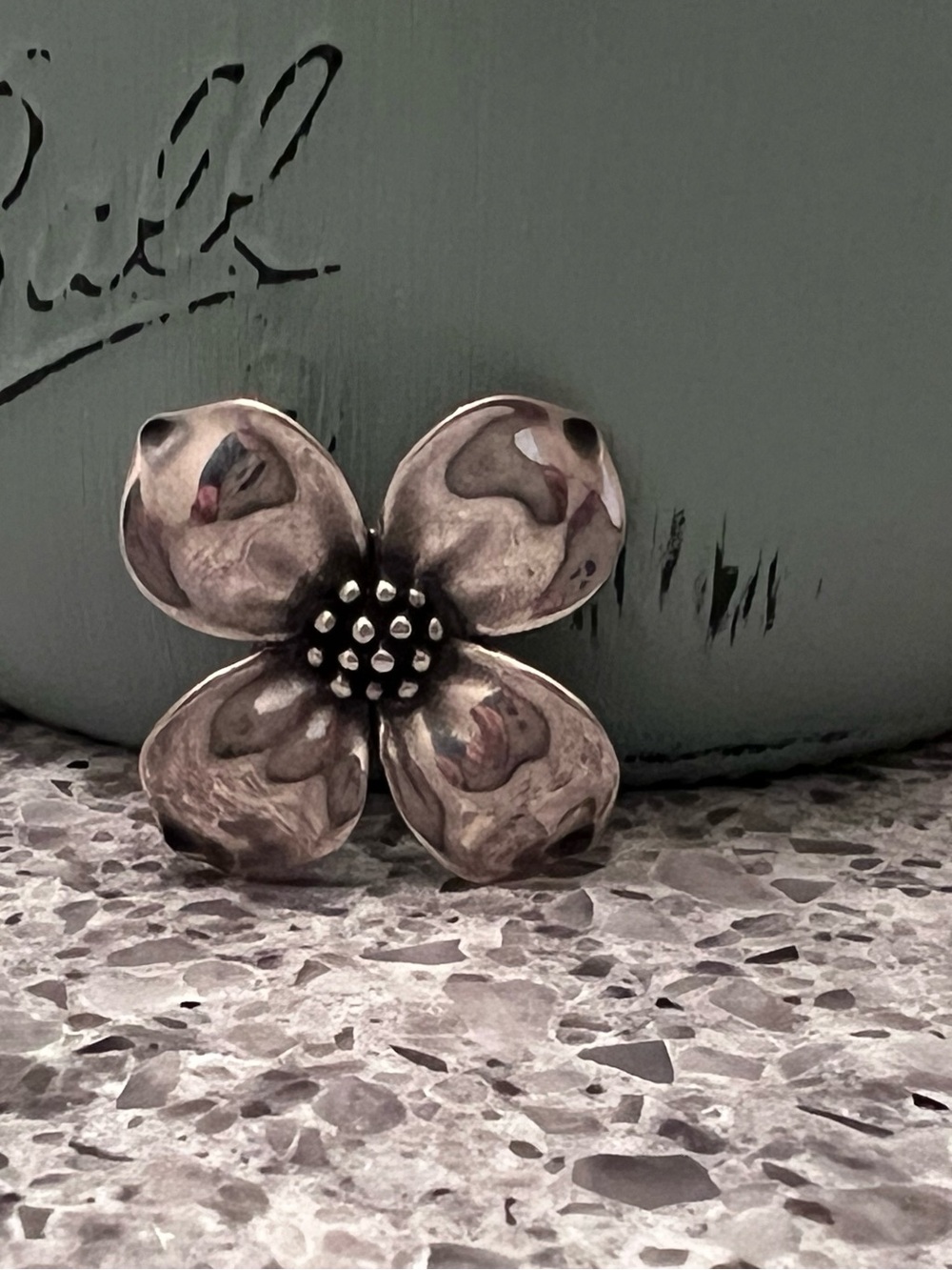James Avery Silver Flower Pin